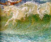 Crane, Walter The Horses of Neptune oil painting